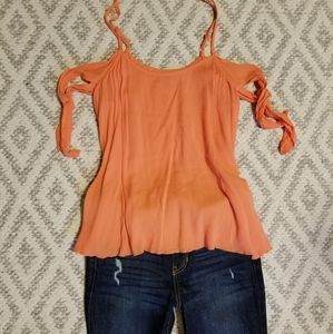 Mossimo Off Shoulder Spaghetti Strap Top XS